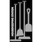 5S Supplies 5S Housekeeping Shadow Board Broom Station Version 6- Black Board / Gray Shadows  With Broom HSB-V6-BLACK/GRAY-KIT - alternate 1